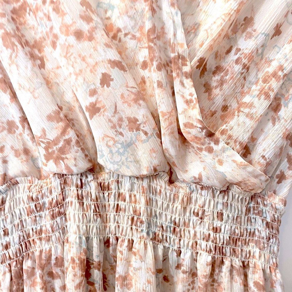 Lovestitch Floral Sheer Flowy Mini Dress Sz Small Boho Romantic Cottage Romantic - Picture 8 of 15
